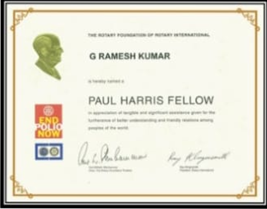 Paul Harris Fellow